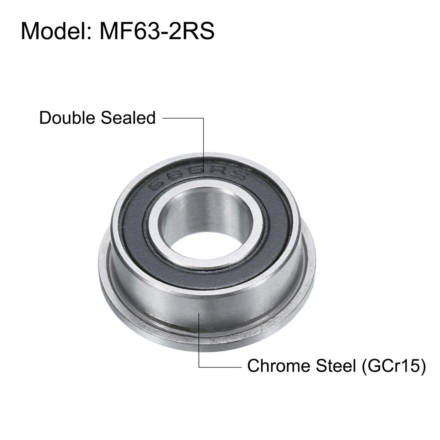 Rubber Sealed (RS) ABEC-3 Deep Grooved RC Bearings (All Sizes Available)