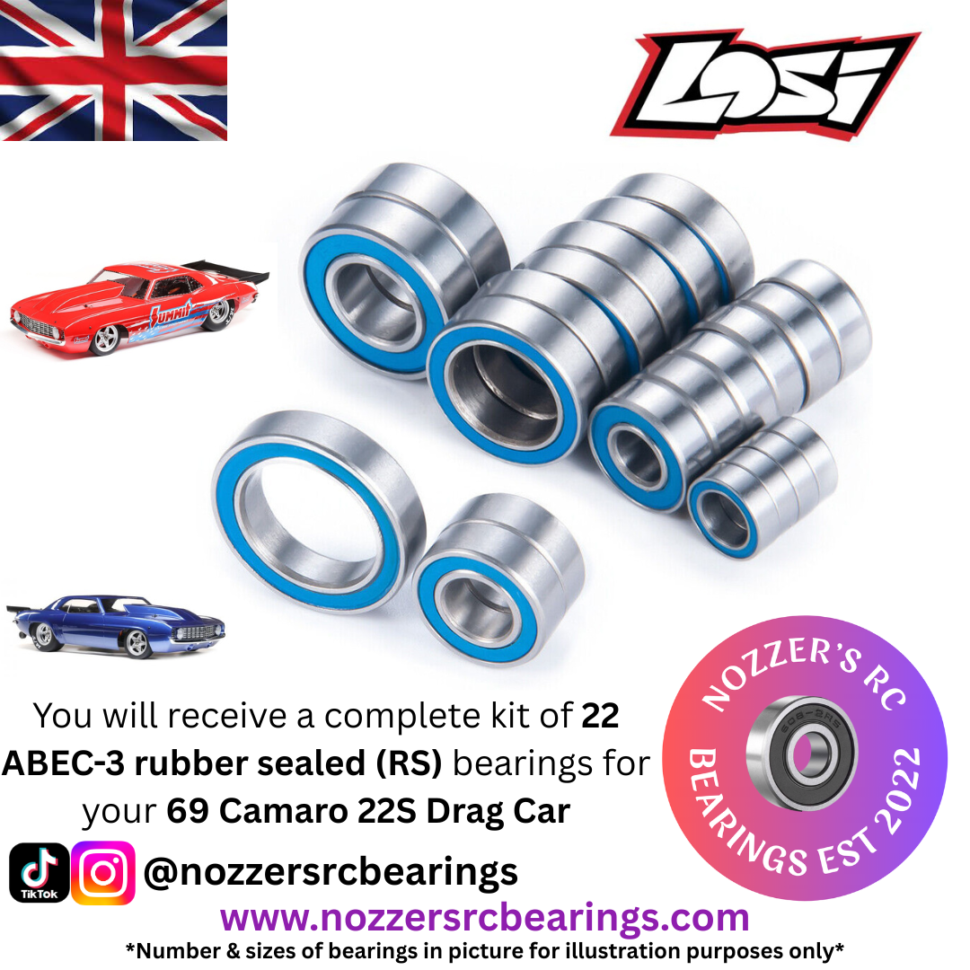 Losi 69 Camaro 22S Drag Car Complete Bearing Kit