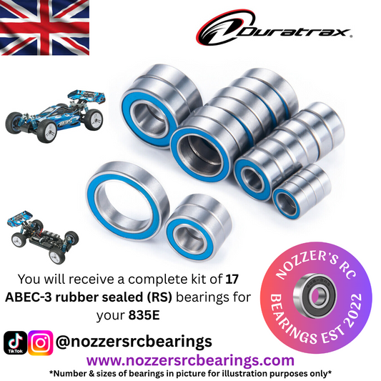 Duratrax 835E Complete Bearing Kit