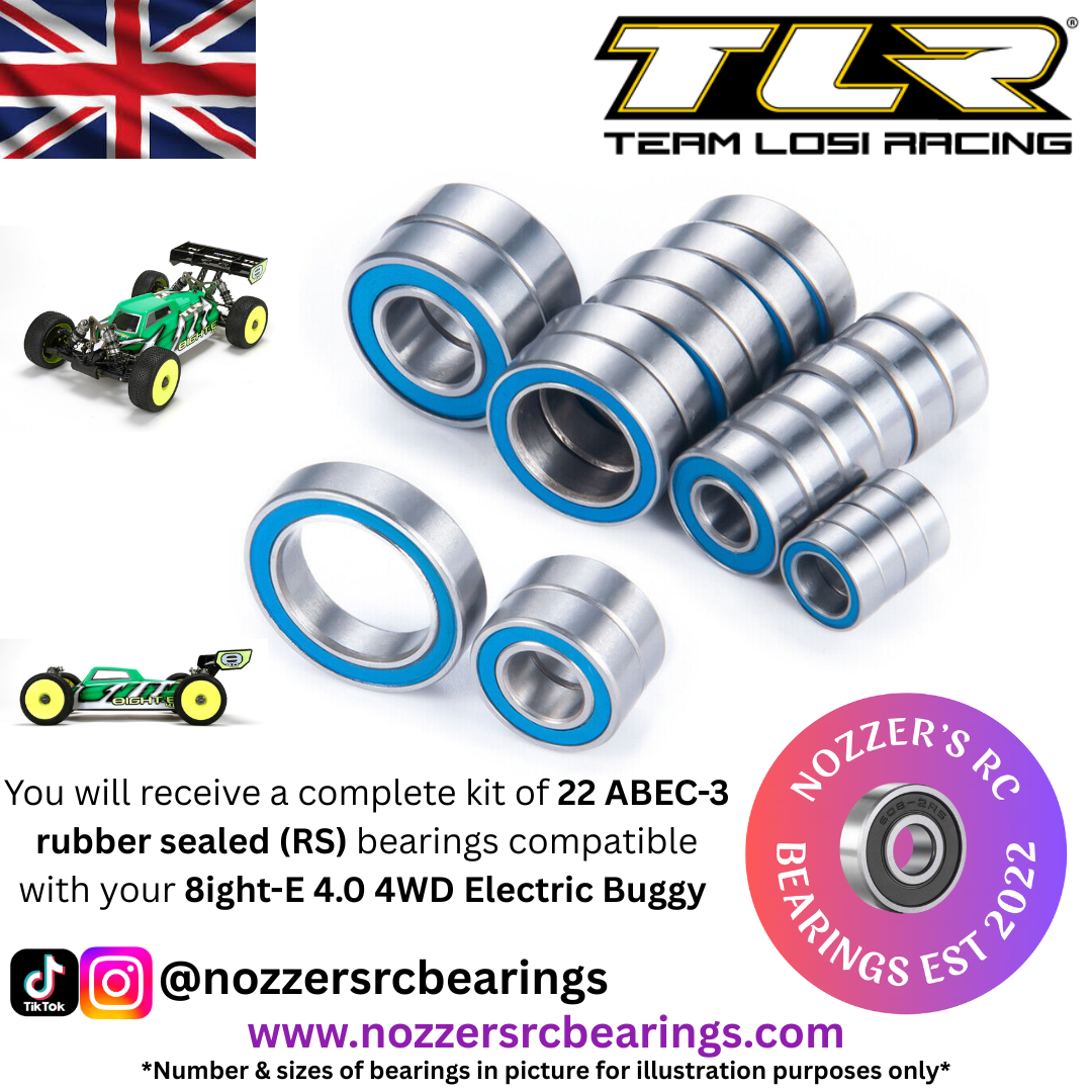 Losi 8ight-E 4.0 4WD Electric Buggy Complete Bearing Kit