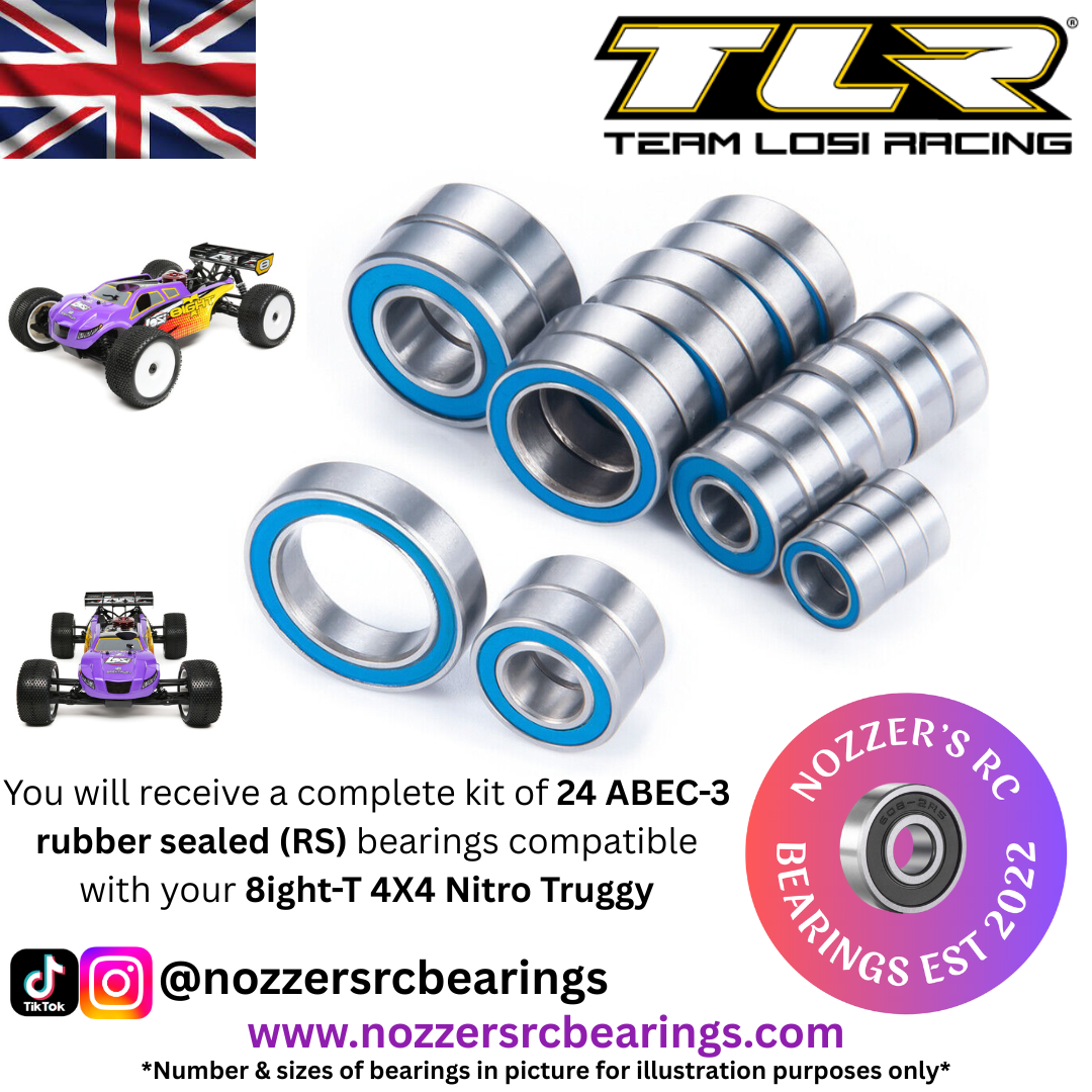 Losi 8ight-T 4X4 Nitro Truggy Complete Bearing Kit