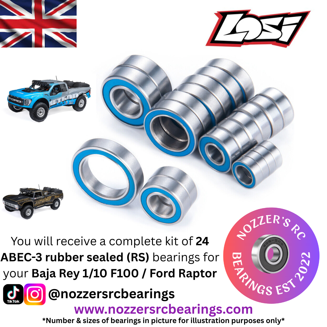 Losi Baja Rey 2.0 Ford Raptor/ F100 Complete Bearing Kit