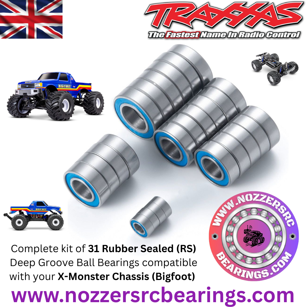 Traxxas X-Monster Chassis (Bigfoot) Complete Bearing Kit