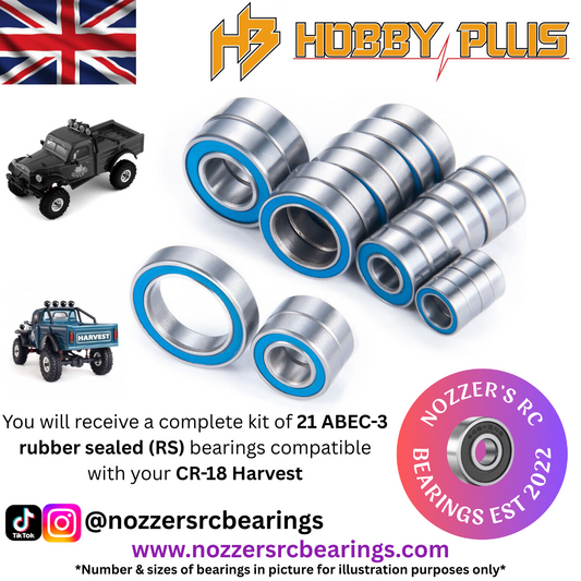 Hobby Plus CR-18 Harvest Complete Bearing Kit