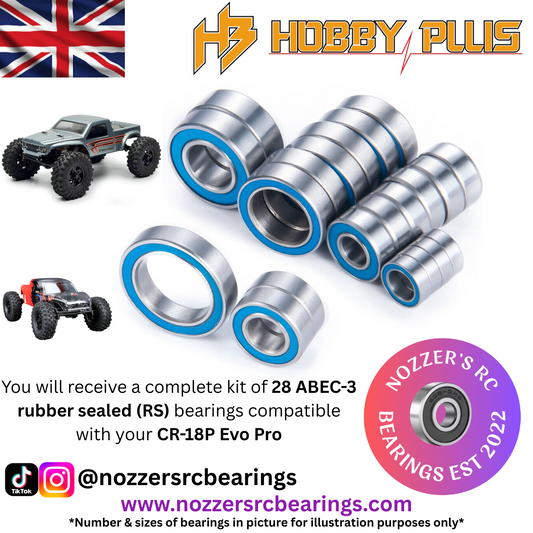 Hobby Plus CR-18P Evo Pro Complete Bearing Kit