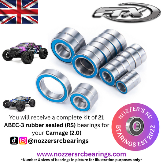 FTX Carnage (2.0) Complete Bearing Kit