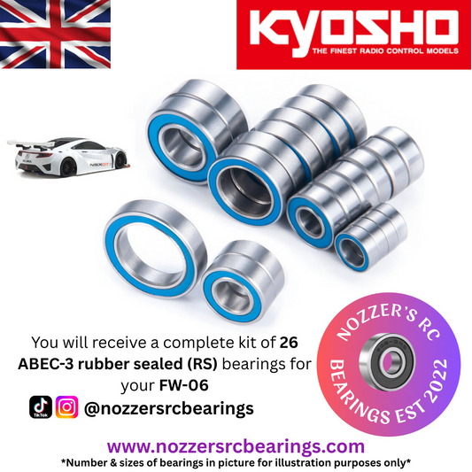 Kyosho FW-06 Complete Bearing Kit