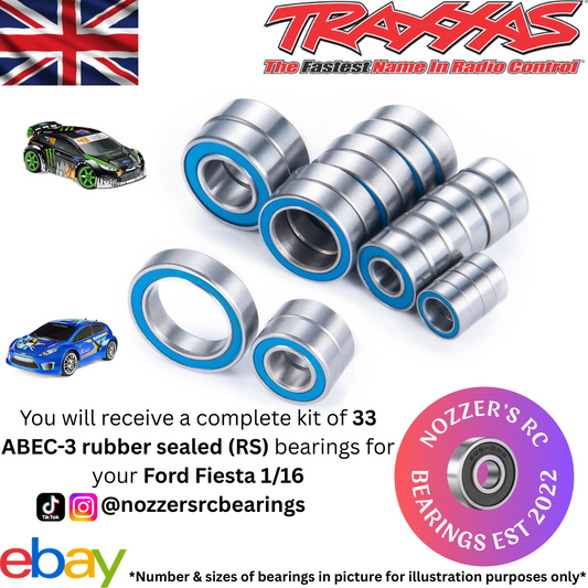 Traxxas Ford Fiesta 1/16 Complete Bearing Kit