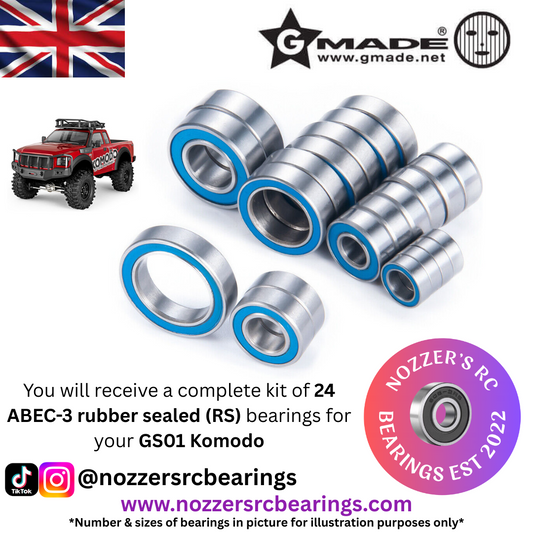 GMade GS01 Komodo Complete Bearing Kit