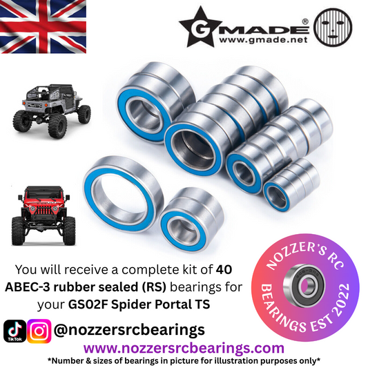 GMade GS02F Spider Portal TS Complete Bearing Kit