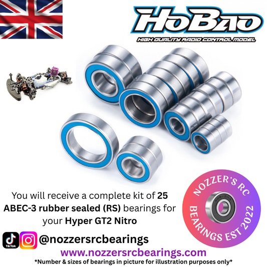 Hobao Hyper GT2 Nitro Complete Bearing Kit
