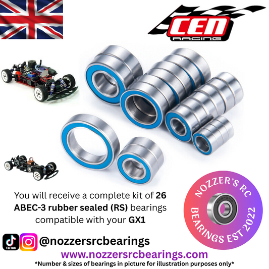 CEN Racing GX1 Complete Bearing Kit