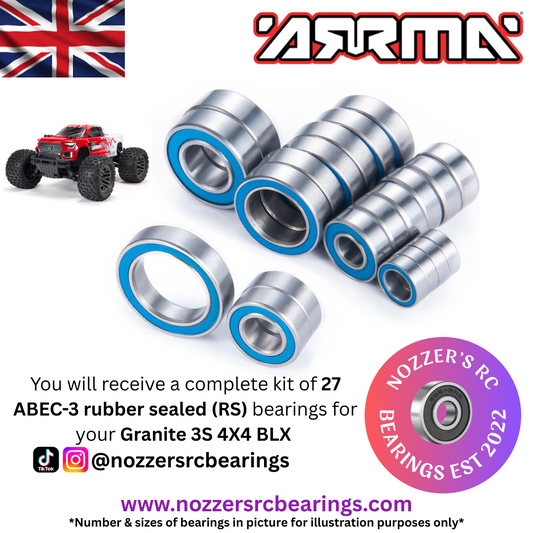 Arrma Granite 4X4 3S BLX Complete Bearing Kit