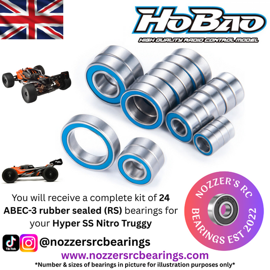 Hobao Hyper SS Nitro Truggy Complete Bearing Kit
