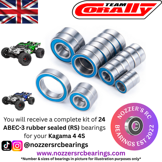 Team Corally Kagama 4 4S Complete Bearing Kit