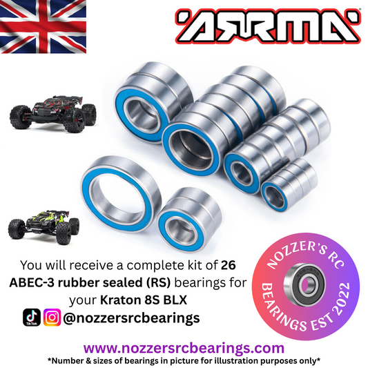 Arrma Kraton 8S BLX (EXB) Complete Bearing Kit