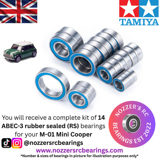 Tamiya M-01 Mini Cooper Complete Bearing Kit