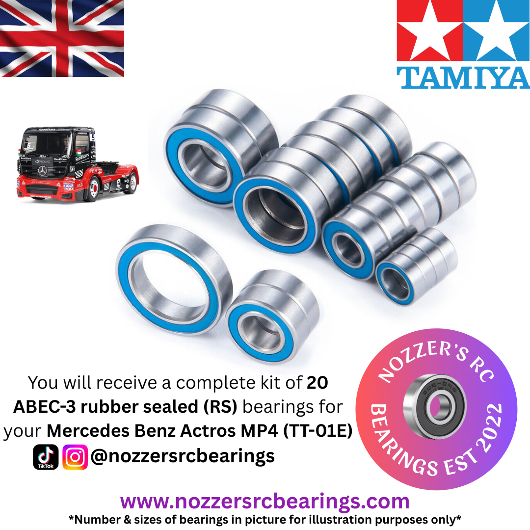 Tamiya Mercedes Benz Actros MP4 TT-01E Complete Bearing Kit