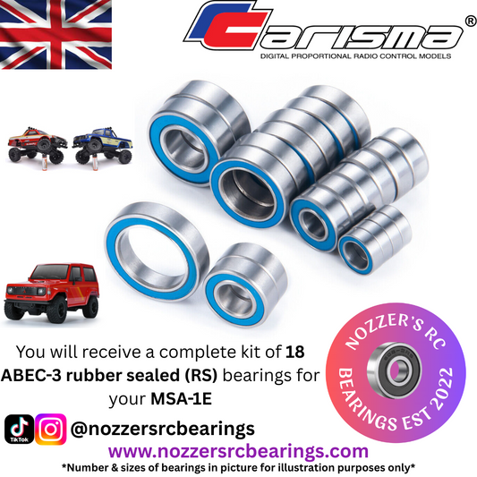 Carisma Scale Adventure MSA-1E Complete Bearing Kit