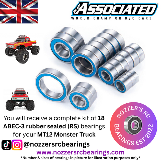 Team Associated MT12 Monster Truck Complete Bearing Kit