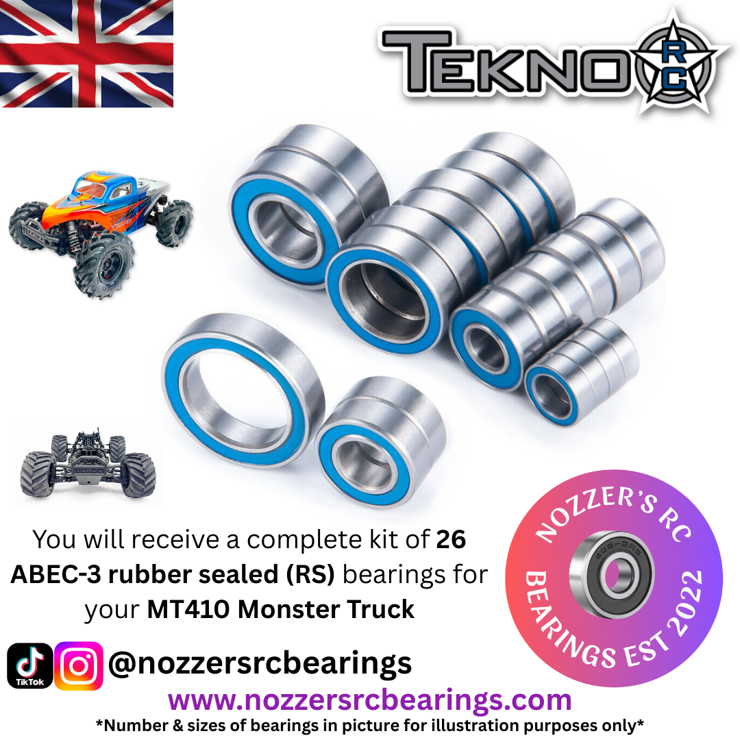 Tekno MT410 Monster Truck Complete Bearing Kit