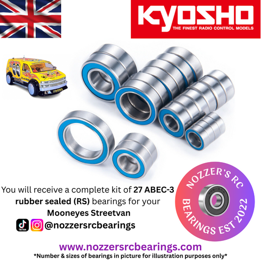 Kyosho Mooneyes Streetvan Complete Bearing Kit