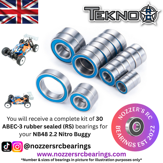 Tekno NB48 2.2 Nitro Buggy Complete Bearing Kit