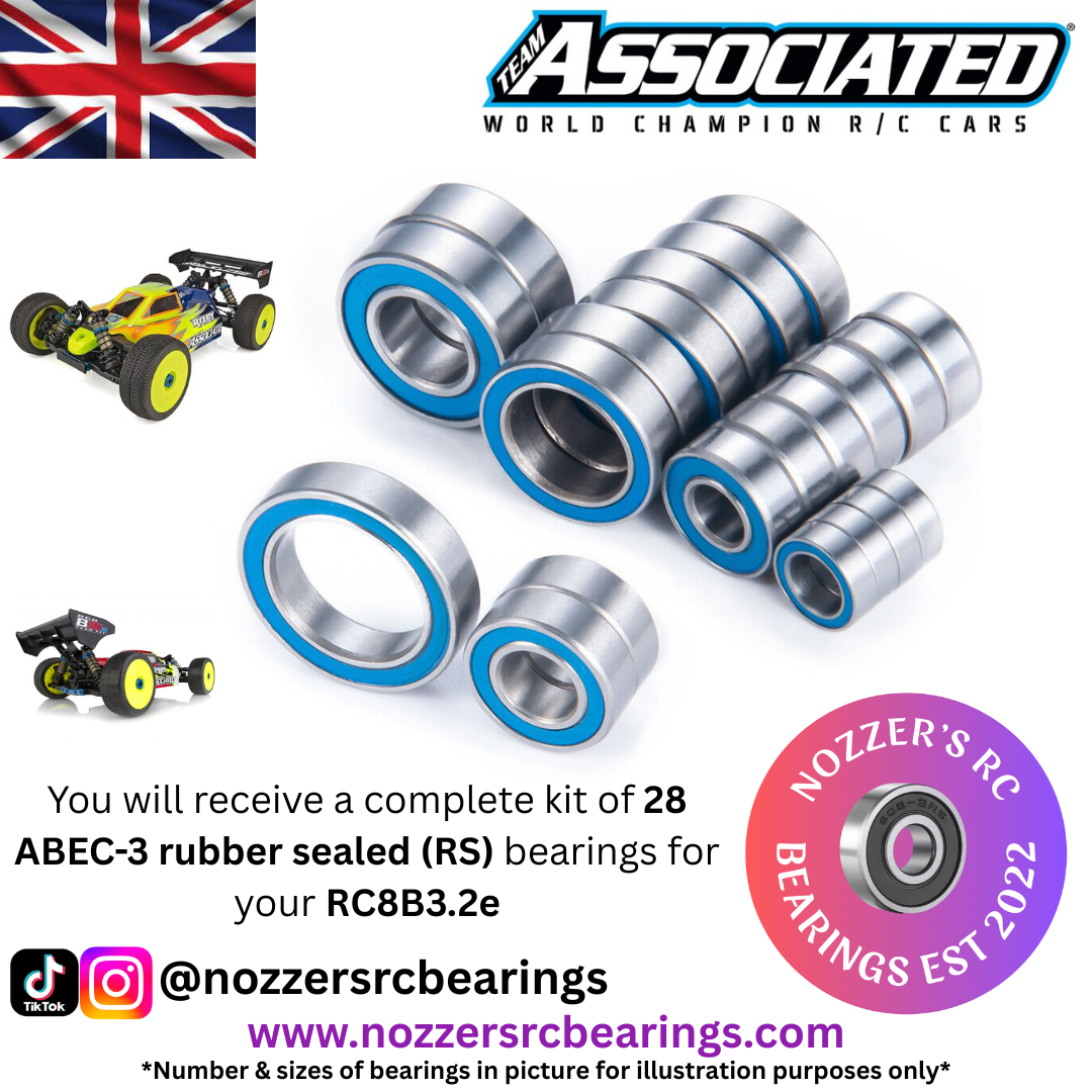 Team Associated RC8B3.2e Complete Bearing Kit