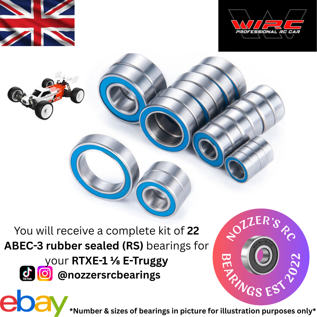 WIRC Racing RTXE.1 E-Truggy Complete Bearing Kit
