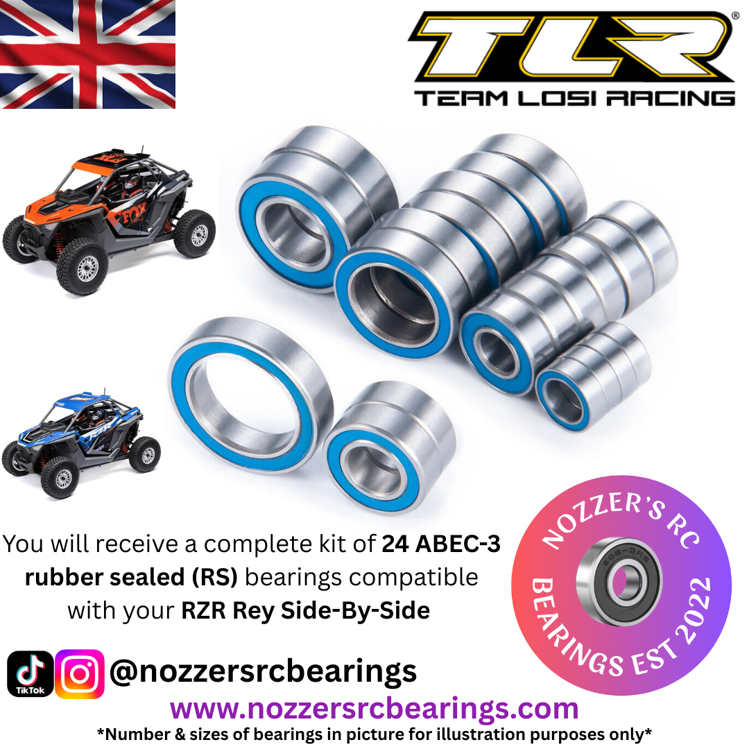 Losi RZR Rey Side-By-Side Complete Upgrade Set 24 RS Bearings UK Stock ABEC-3