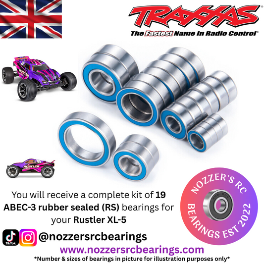 Traxxas Rustler XL-5 2WD Complete Bearing Kit