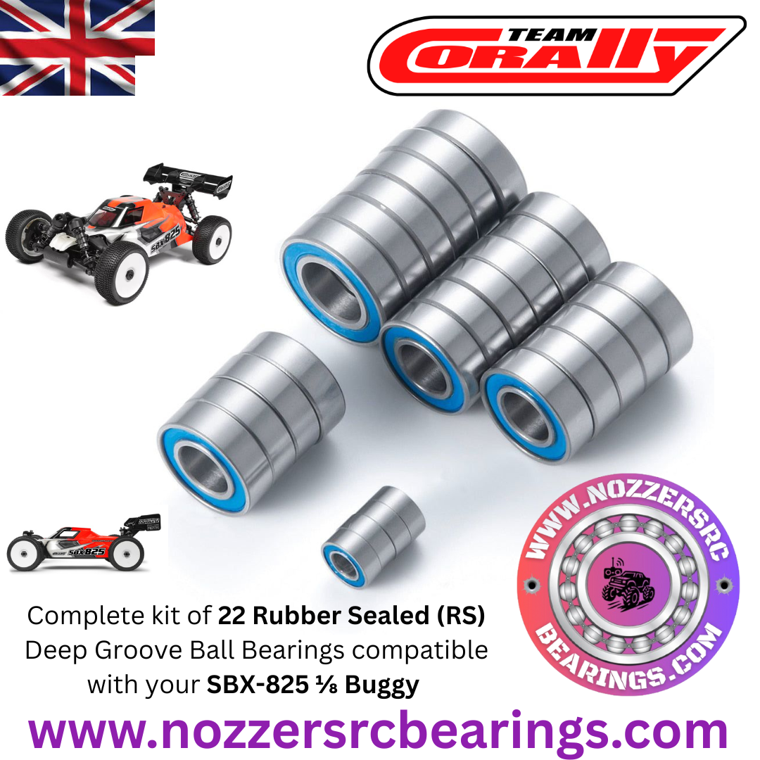 Team Corally SBX-825 1/8 Buggy Complete Bearing Kit