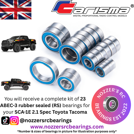 Carisma SCA-1E 2.1 Spec Toyota Tacoma Complete Bearing Kit