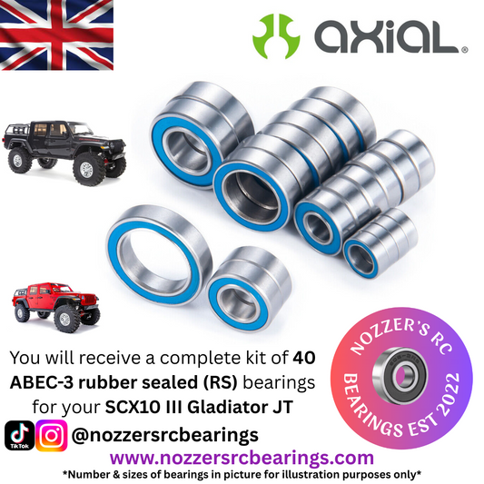 Axial SCX10 III Gladiator JT Complete Bearing Kit