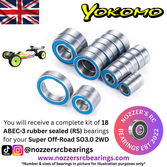 Yokomo Super Off-Road SO3.0 2WD Buggy Complete Bearing Kit