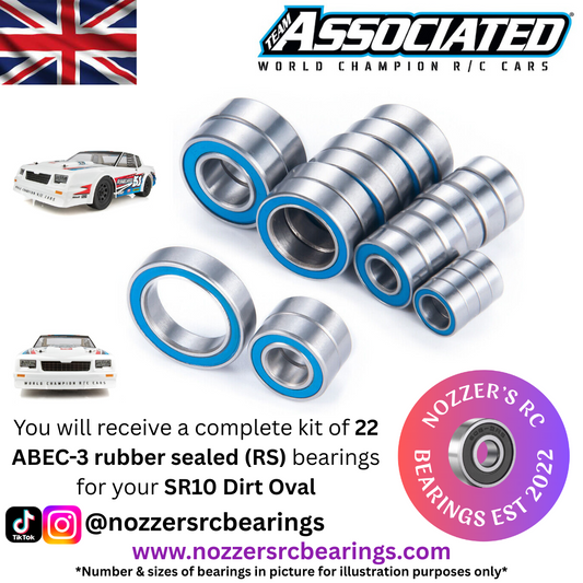 Team Associated SR10 Dirt Oval Complete Bearing Kit