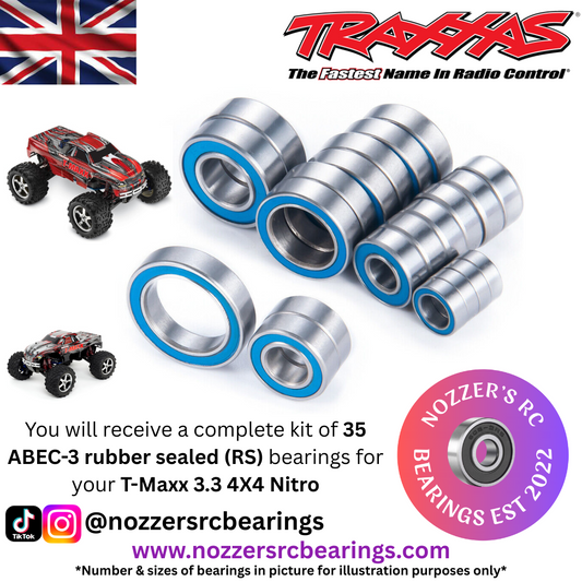Traxxas T-Maxx 3.3 4X4 Nitro Complete Bearing Kit