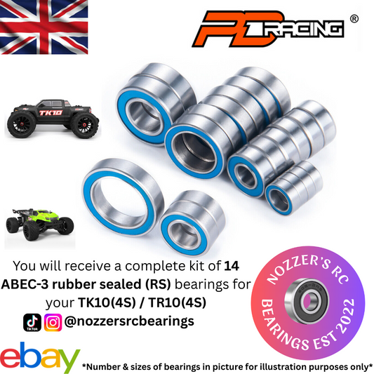 PD Racing TK10 TR10 (4S) Complete Bearing Kit
