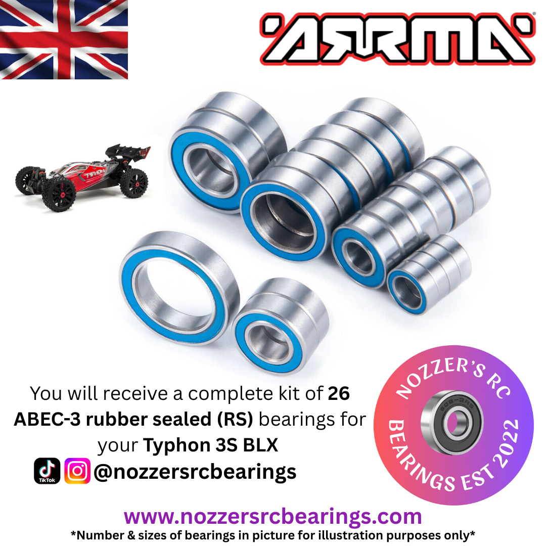 Arrma Typhon 3S BLX Complete Bearing Kit