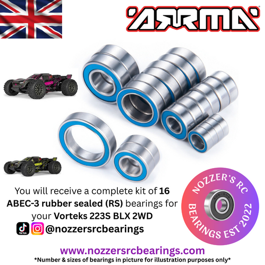 Arrma Vorteks 223S BLX 2WD Complete Bearing Kit