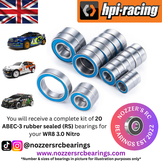 HPI WR8 3.0 Nitro Complete Bearing Kit