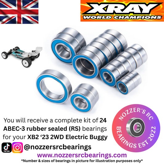XRAY XB2 '23 2WD Buggy Complete Bearing Kit