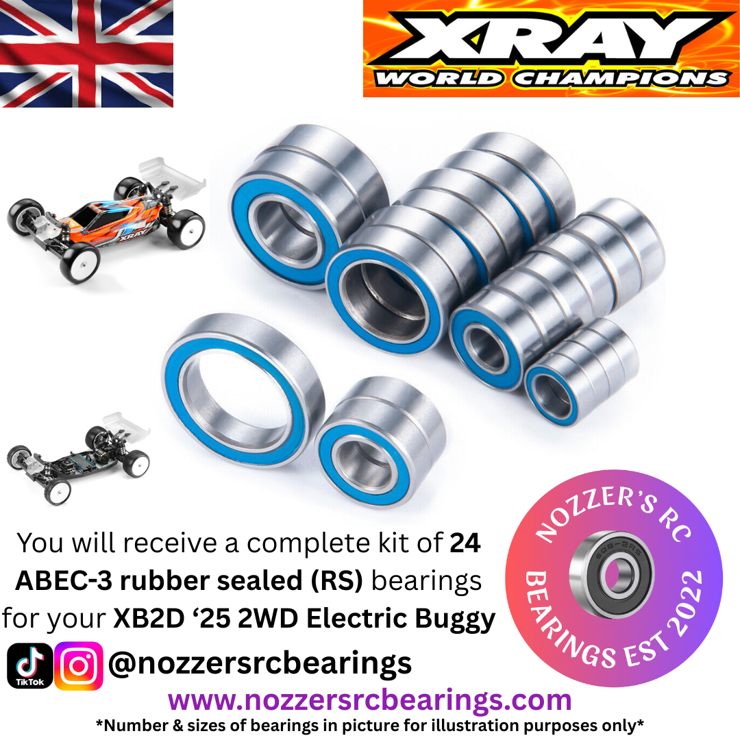 XRAY XB2D '25 2WD Buggy Complete Bearing Kit