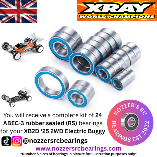XRAY XB2D '25 2WD Buggy Complete Bearing Kit