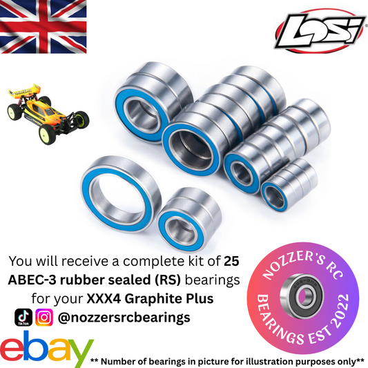 Losi XXX4 Graphite Plus Complete Bearing Kit