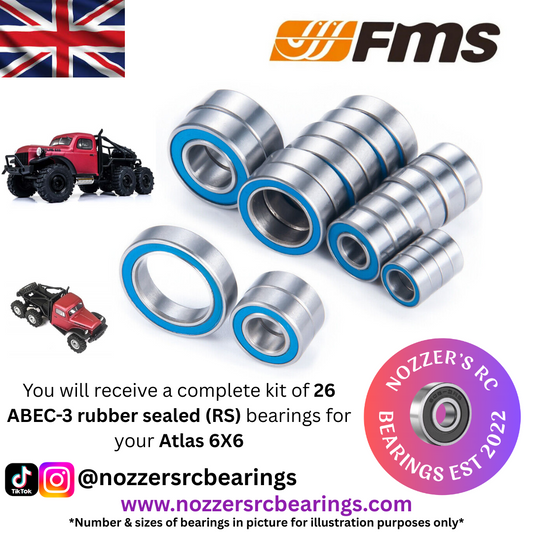 FMS Atlas 6X6 Complete Bearing Kit