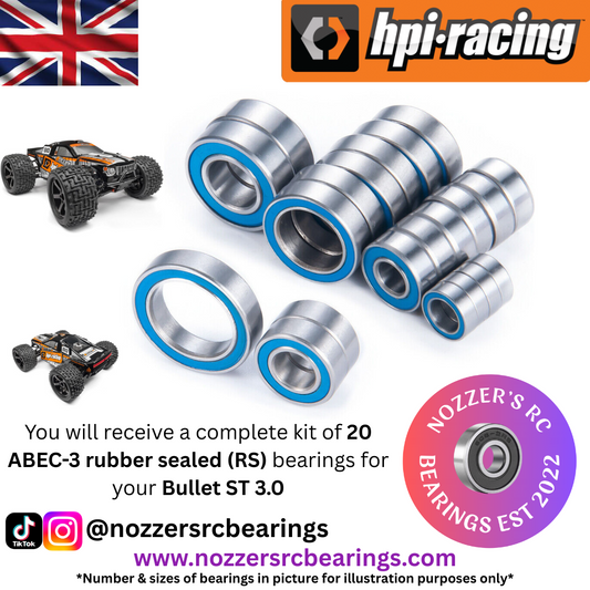 HPI Racing Bullet ST 3.0 Complete Bearing Kit