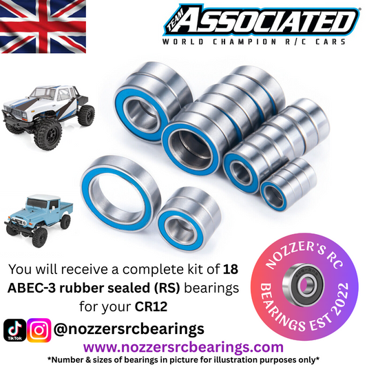 Team Associated CR12 Complete Bearing Kit