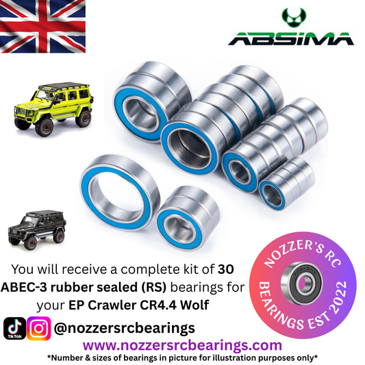 Absima EP Crawler CR4.4 Wolf Complete Bearing Kit
