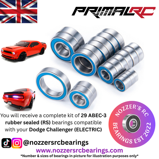 Primal RC Dodge Challenger (ELECTRIC) Complete Bearing Kit